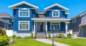 Blue Exterior House Paint