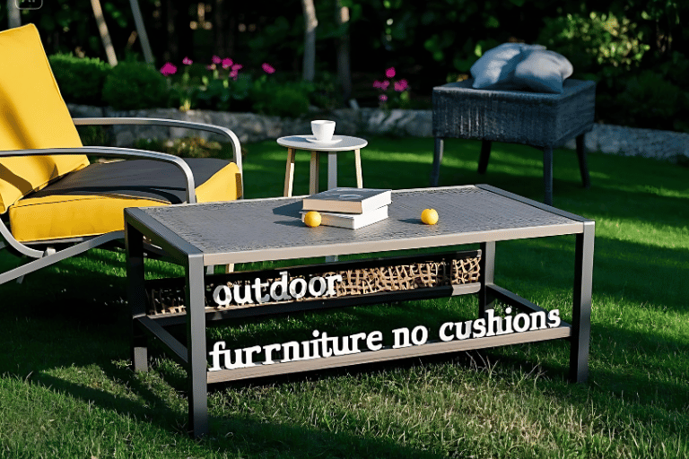 View of Outdoor Furniture no Cushions: Stylish, Durable and Choices