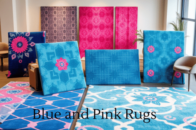 Blue and Pink Rugs