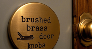 Brushed Brass Door Knobs