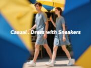 Casual Dress with Sneakers